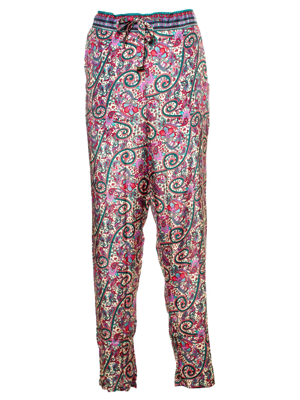 PANTALONE DRITTO, BASCHINA E TASCHE, 4 TG. 90% POLY 10% SETA, MADE IN INDIA